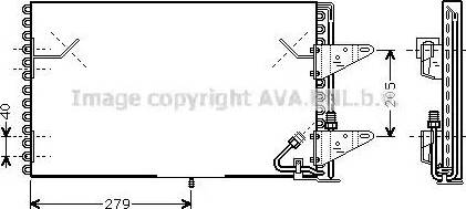 AVA BW 5200 - Condensatore, Climatizzatore www.autoricambi360.it