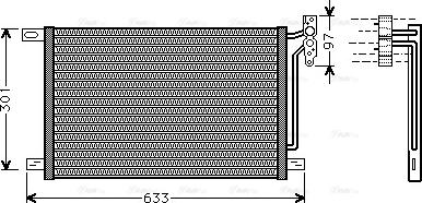 AVA BW 5215 - Condensatore, Climatizzatore www.autoricambi360.it