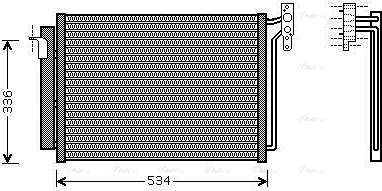 AVA BW5281D - Condensatore, Climatizzatore www.autoricambi360.it
