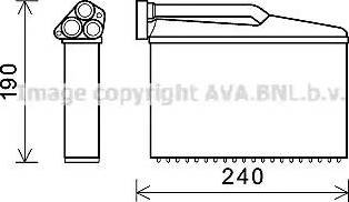 AVA BW6541 - Scambiatore calore, Riscaldamento abitacolo www.autoricambi360.it