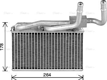 AVA BW6600 - Scambiatore calore, Riscaldamento abitacolo www.autoricambi360.it