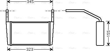 AVA BW 6080 - Scambiatore calore, Riscaldamento abitacolo www.autoricambi360.it