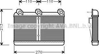 AVA BW6023 - Scambiatore calore, Riscaldamento abitacolo www.autoricambi360.it