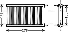 AVA BW 6344 - Scambiatore calore, Riscaldamento abitacolo www.autoricambi360.it