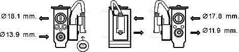 AVA BW1431 - Valvola ad espansione, Climatizzatore www.autoricambi360.it