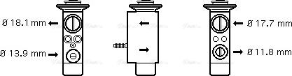 AVA BW 1238 - Valvola ad espansione, Climatizzatore www.autoricambi360.it