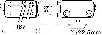 AVA BW 3396 - Radiatore olio, Cambio automatico www.autoricambi360.it