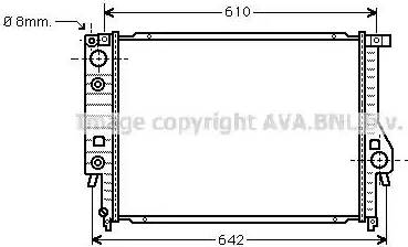 AVA BW 2097 - Radiatore, Raffreddamento motore www.autoricambi360.it