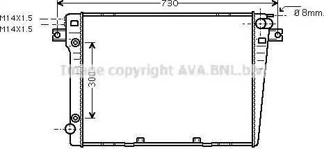 AVA BW 2058 - Radiatore, Raffreddamento motore www.autoricambi360.it