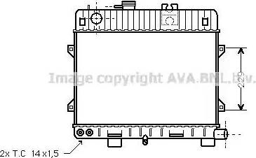 AVA BW 2052 - Radiatore, Raffreddamento motore www.autoricambi360.it