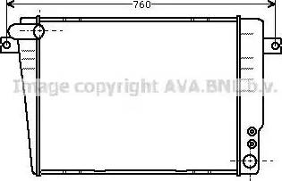 AVA BW 2069 - Radiatore, Raffreddamento motore www.autoricambi360.it