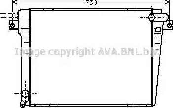 AVA BW 2061 - Radiatore, Raffreddamento motore www.autoricambi360.it