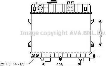 AVA BW 2067 - Radiatore, Raffreddamento motore www.autoricambi360.it