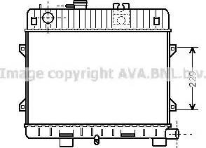 AVA BW 2031 - Radiatore, Raffreddamento motore www.autoricambi360.it