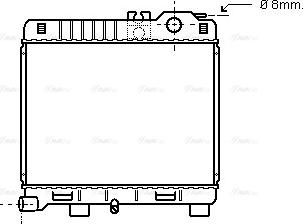 AVA BW 2033 - Radiatore, Raffreddamento motore www.autoricambi360.it