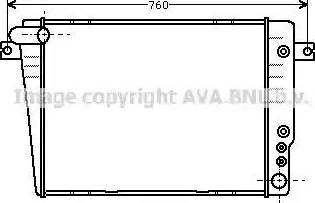 AVA BW 2070 - Radiatore, Raffreddamento motore www.autoricambi360.it