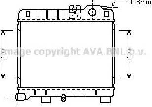 AVA BW 2027 - Radiatore, Raffreddamento motore www.autoricambi360.it