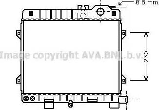 AVA BW 2075 - Radiatore, Raffreddamento motore www.autoricambi360.it