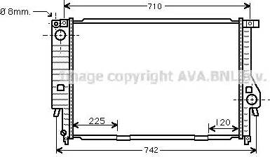 AVA BW 2159 - Radiatore, Raffreddamento motore www.autoricambi360.it