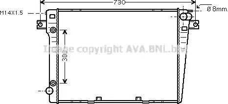AVA BW 2107 - Radiatore, Raffreddamento motore www.autoricambi360.it