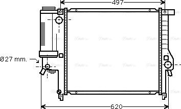 AVA BW 2139 - Radiatore, Raffreddamento motore www.autoricambi360.it