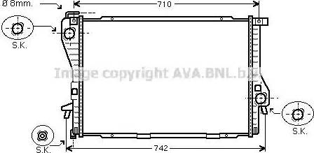AVA BW 2301 - Radiatore, Raffreddamento motore www.autoricambi360.it