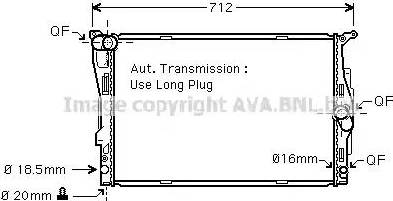 AVA BW 2303 - Radiatore, Raffreddamento motore www.autoricambi360.it