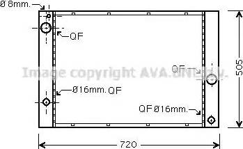 AVA BW 2338 - Radiatore, Raffreddamento motore www.autoricambi360.it
