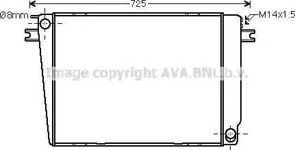 AVA BW 2241 - Radiatore, Raffreddamento motore www.autoricambi360.it