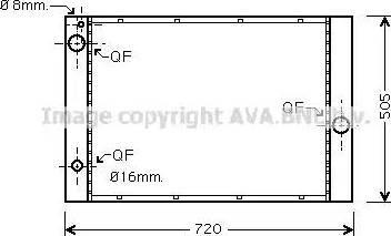 AVA BW 2285 - Radiatore, Raffreddamento motore www.autoricambi360.it
