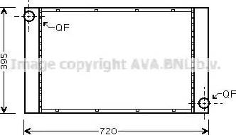 AVA BW 2287 - Radiatore, Raffreddamento motore www.autoricambi360.it