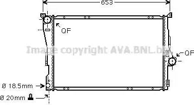 AVA BW 2278 - Radiatore, Raffreddamento motore www.autoricambi360.it
