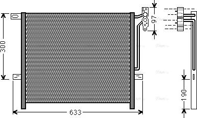 AVA BWA5369 - Condensatore, Climatizzatore www.autoricambi360.it