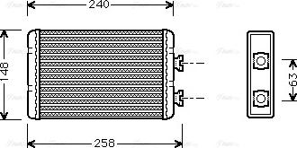 AVA BWA6210 - Scambiatore calore, Riscaldamento abitacolo www.autoricambi360.it
