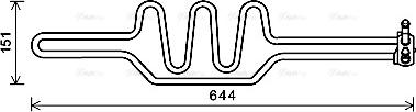 AVA BWA3469 - Radiatore olio, Sterzo www.autoricambi360.it