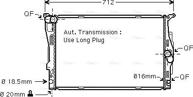 AVA BWA2303 - Radiatore, Raffreddamento motore www.autoricambi360.it