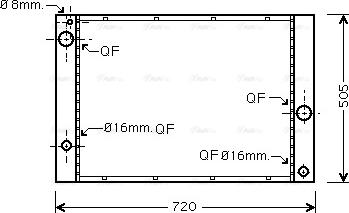 AVA BWA2338 - Radiatore, Raffreddamento motore www.autoricambi360.it