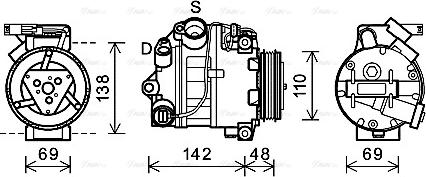 AVA BWAK443 - Compressore, Climatizzatore www.autoricambi360.it