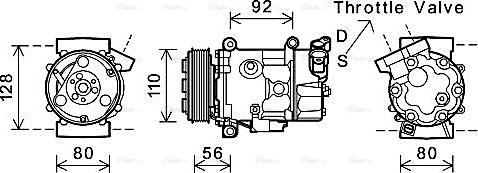 AVA BWAK416 - Compressore, Climatizzatore www.autoricambi360.it