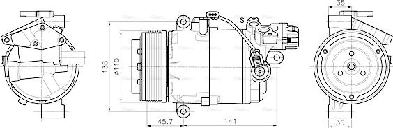 AVA BWAK630 - Compressore, Climatizzatore www.autoricambi360.it