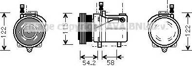 AVA BW K059 - Compressore, Climatizzatore www.autoricambi360.it