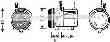 AVA BWK060 - Compressore, Climatizzatore www.autoricambi360.it