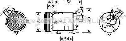 AVA BW K076 - Compressore, Climatizzatore www.autoricambi360.it