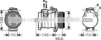 AVA BW K345 - Compressore, Climatizzatore www.autoricambi360.it