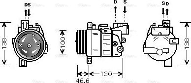 AVA BWAK319 - Compressore, Climatizzatore www.autoricambi360.it