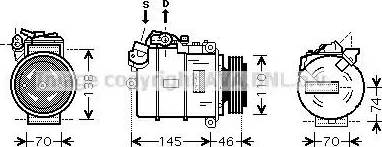 AVA BW K318 - Compressore, Climatizzatore www.autoricambi360.it