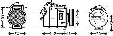 AVA BWAK317 - Compressore, Climatizzatore www.autoricambi360.it