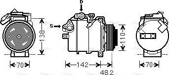 AVA BWAK385 - Compressore, Climatizzatore www.autoricambi360.it