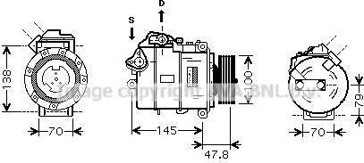 AVA BWAK331 - Compressore, Climatizzatore www.autoricambi360.it