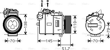 AVA BWAK329 - Compressore, Climatizzatore www.autoricambi360.it